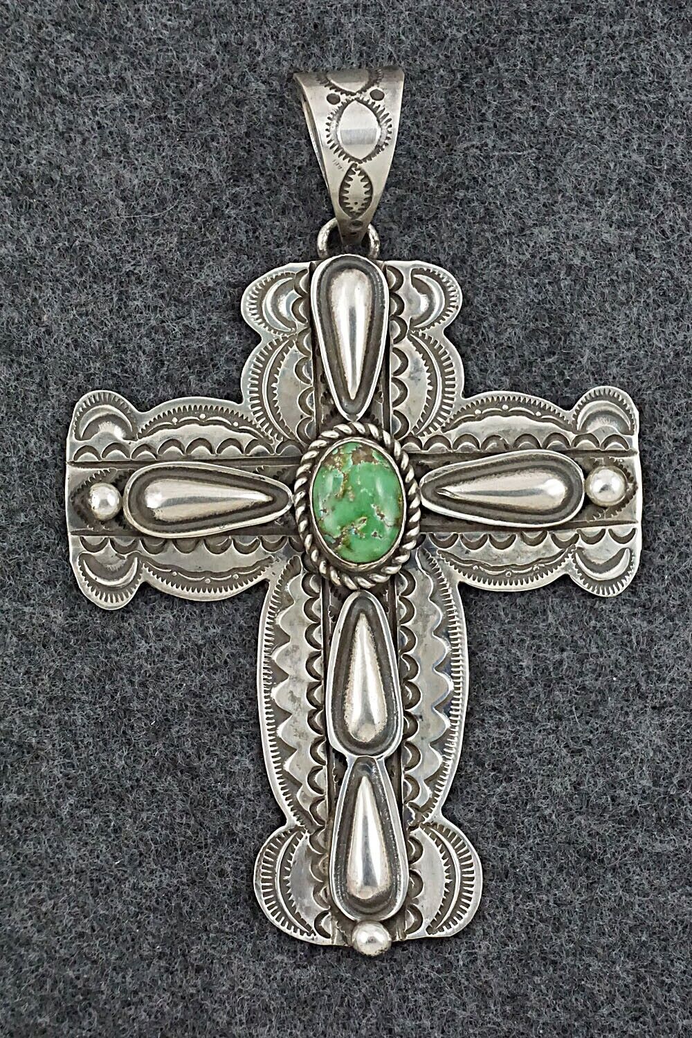 Turquoise & Sterling Silver Pendant - Alex Sanchez - Image 8