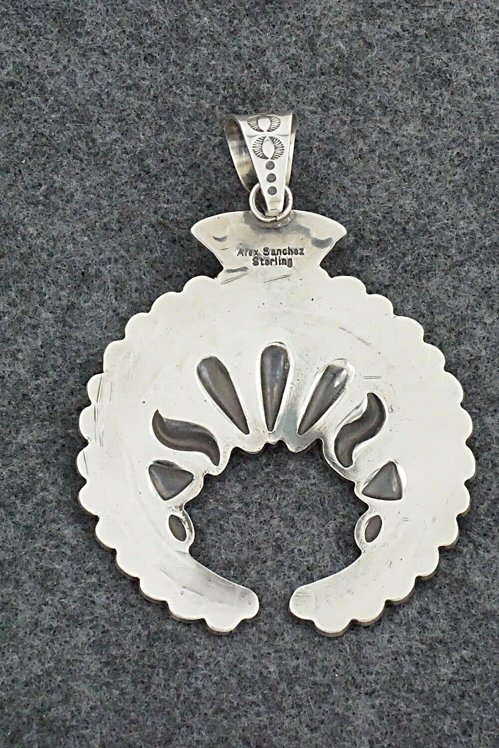 Turquoise & Sterling Silver Pendant - Alex Sanchez - Image 6