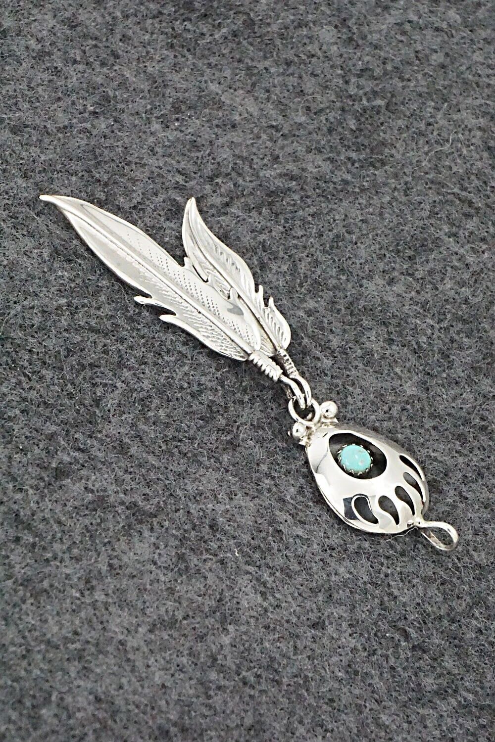 Turquoise & Sterling Silver Pendant - Annie Spencer - Image 3