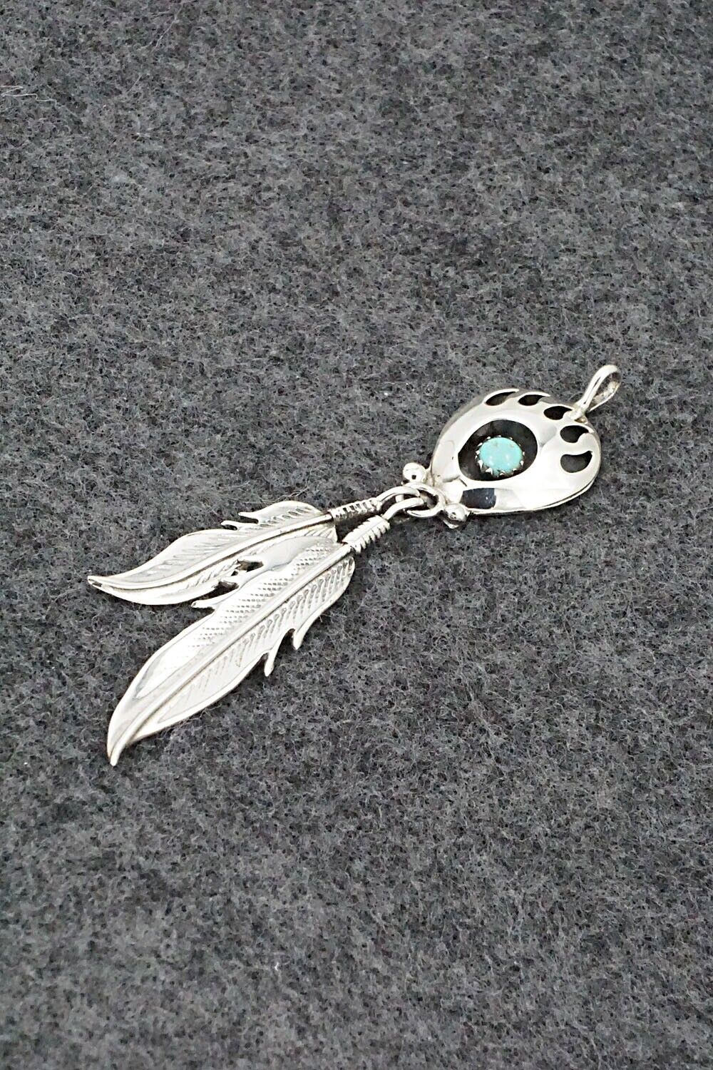 Turquoise & Sterling Silver Pendant - Annie Spencer - Image 4