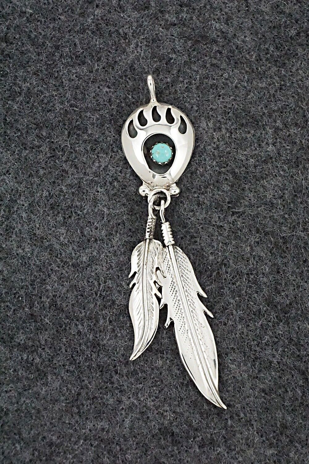 Turquoise & Sterling Silver Pendant - Annie Spencer - Image 7