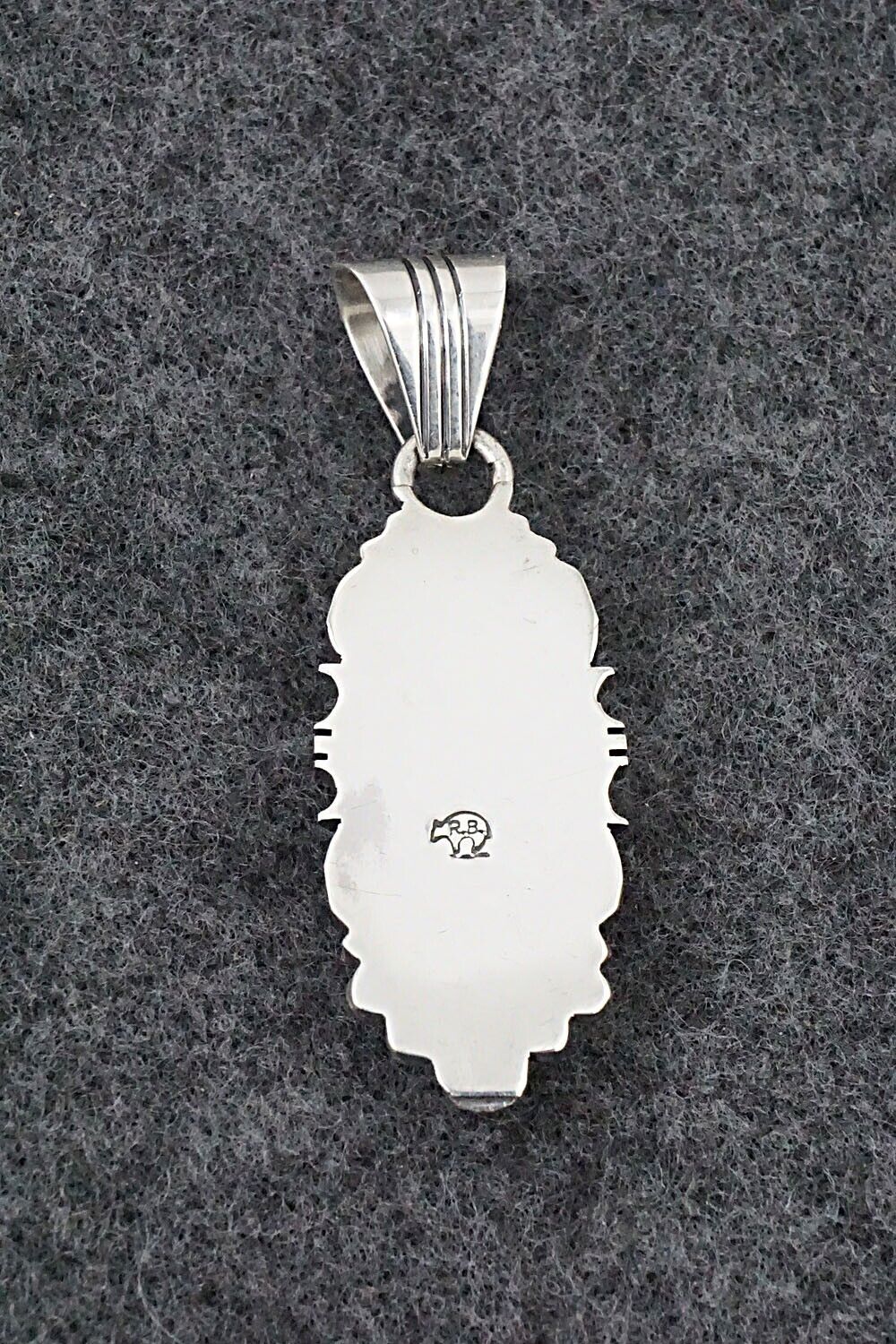 Turquoise & Sterling Silver Pendant - Daniel Benally - Image 6