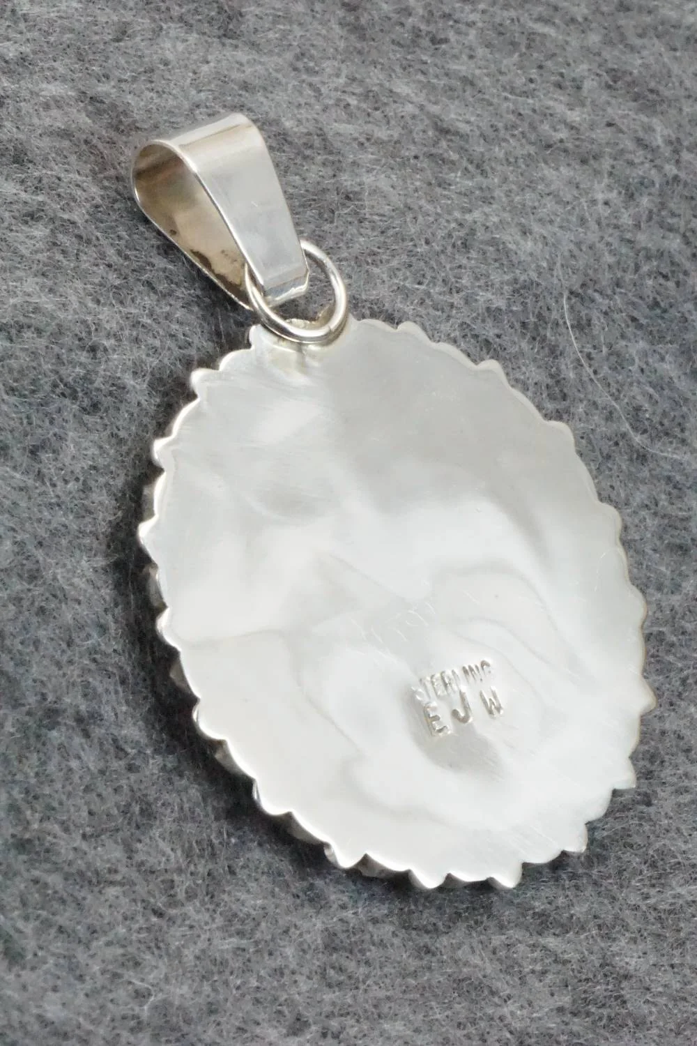 Turquoise & Sterling Silver Pendant - Eunise Wilson - Image 4