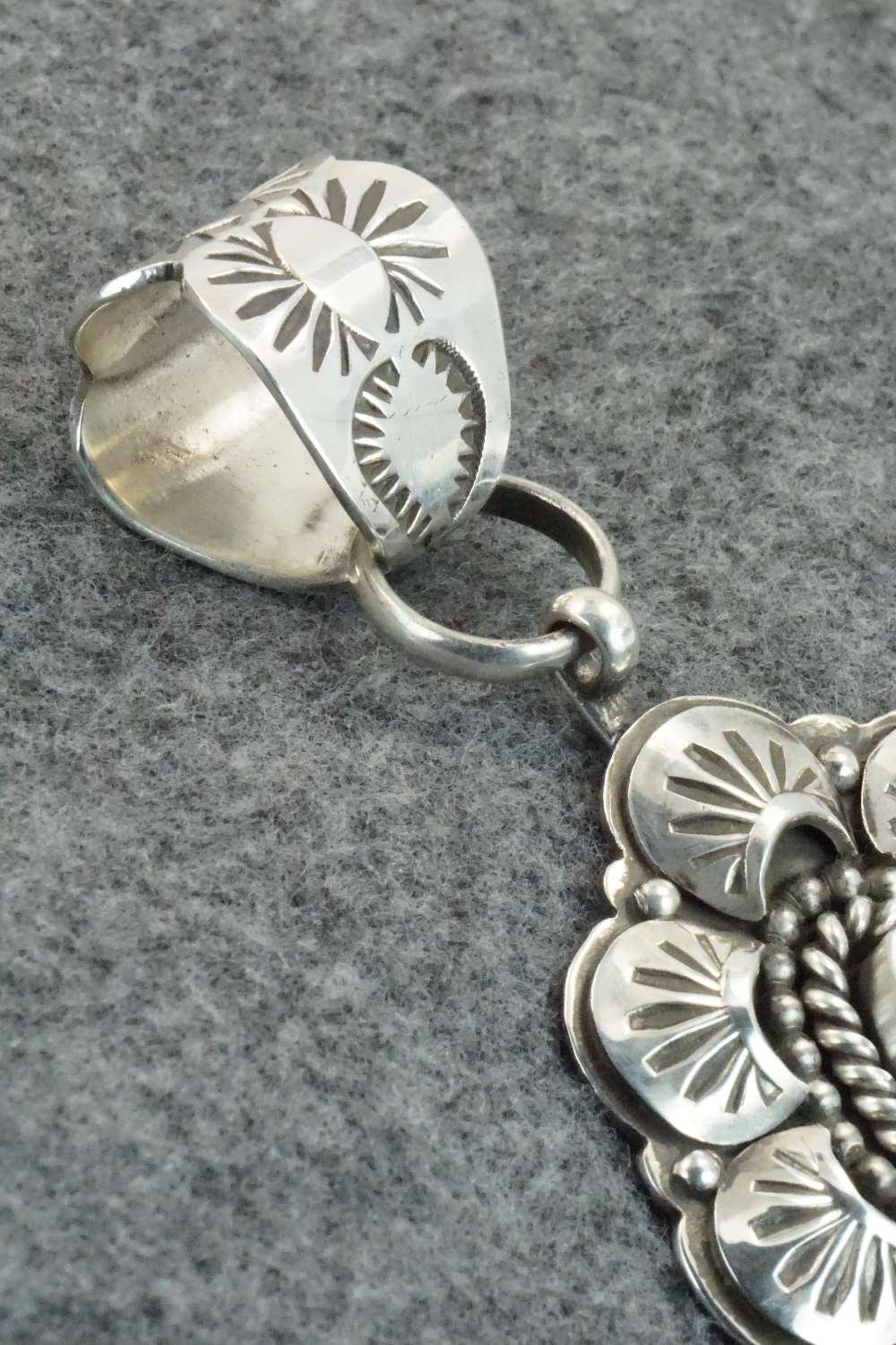 Turquoise & Sterling Silver Pendant - James Lee Jr - Image 4