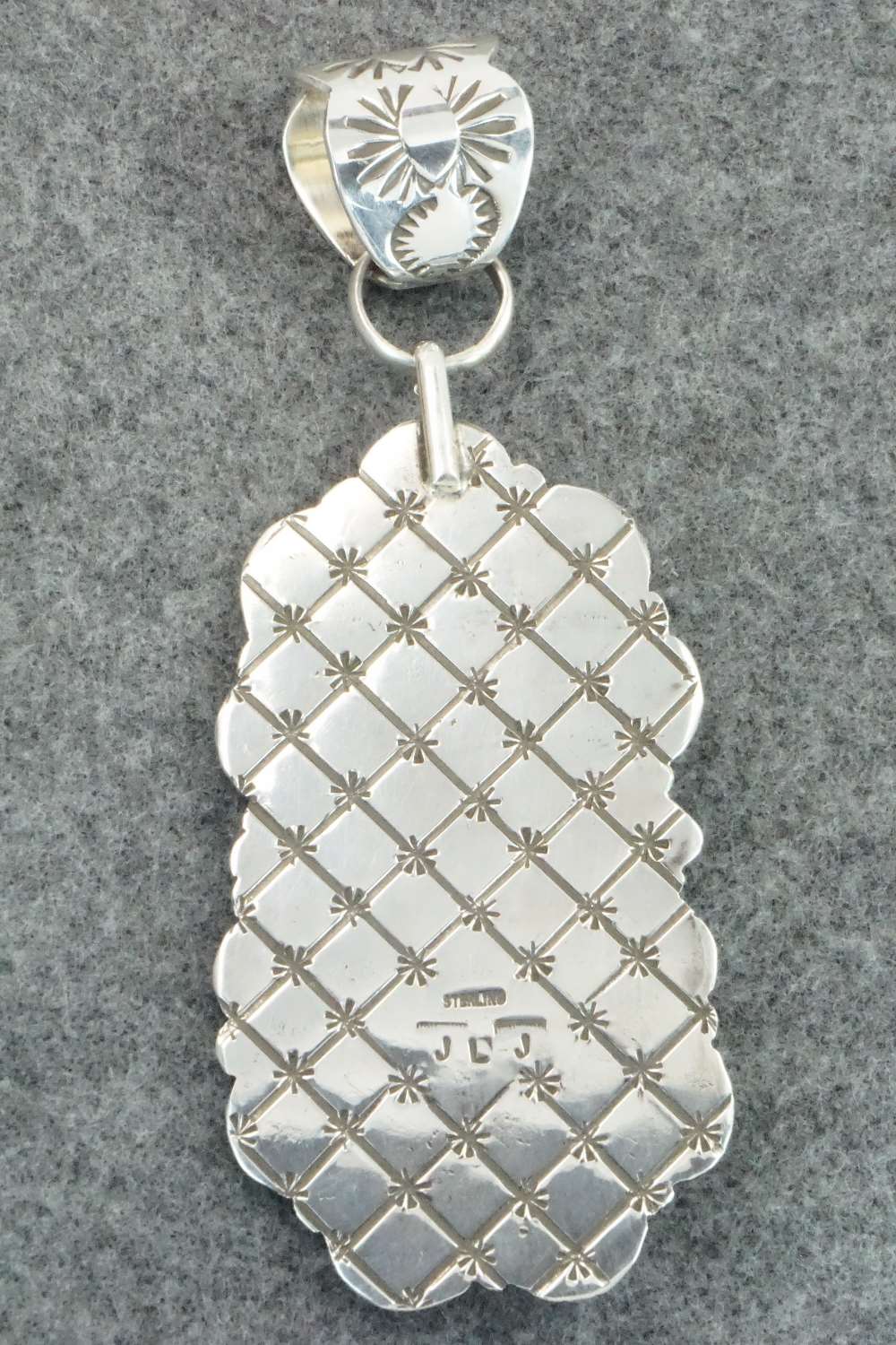 Turquoise & Sterling Silver Pendant - James Lee Jr - Image 9