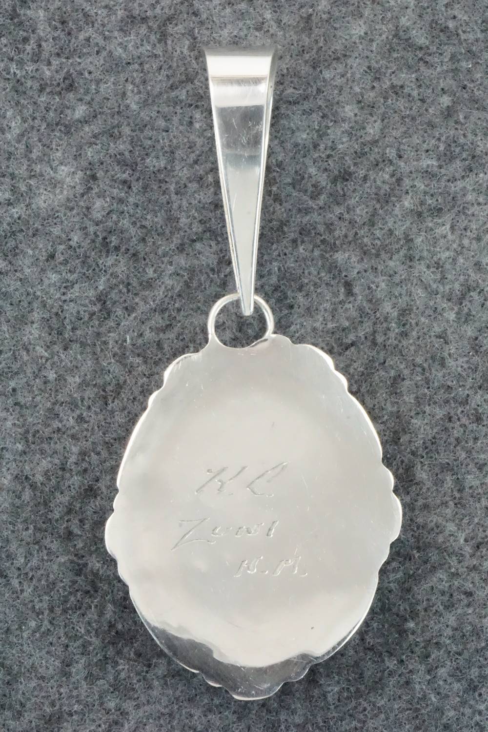 Turquoise & Sterling Silver Pendant - Kenny Calavaza - Image 5