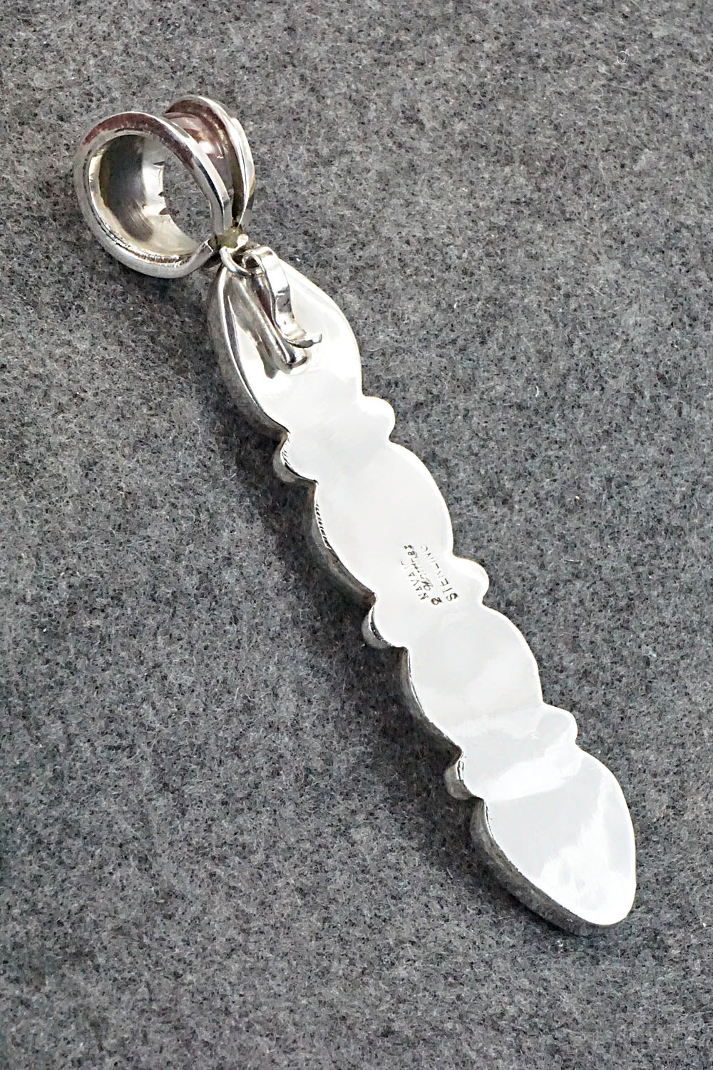 Turquoise & Sterling Silver Pendant - Rick Martinez - Image 11