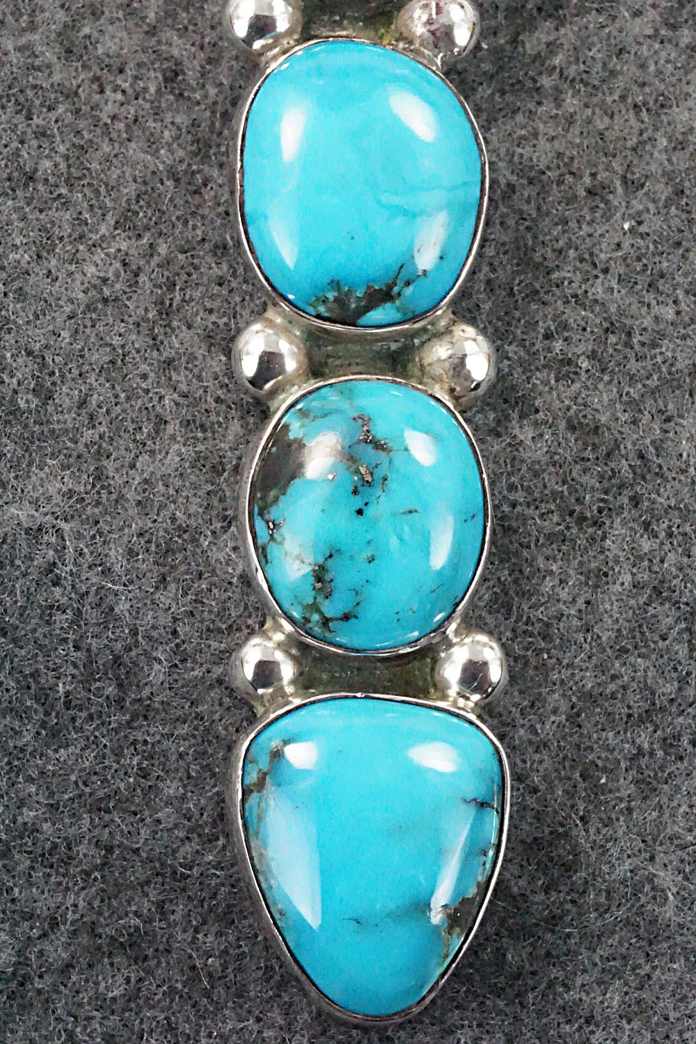Turquoise & Sterling Silver Pendant - Rick Martinez - Image 3