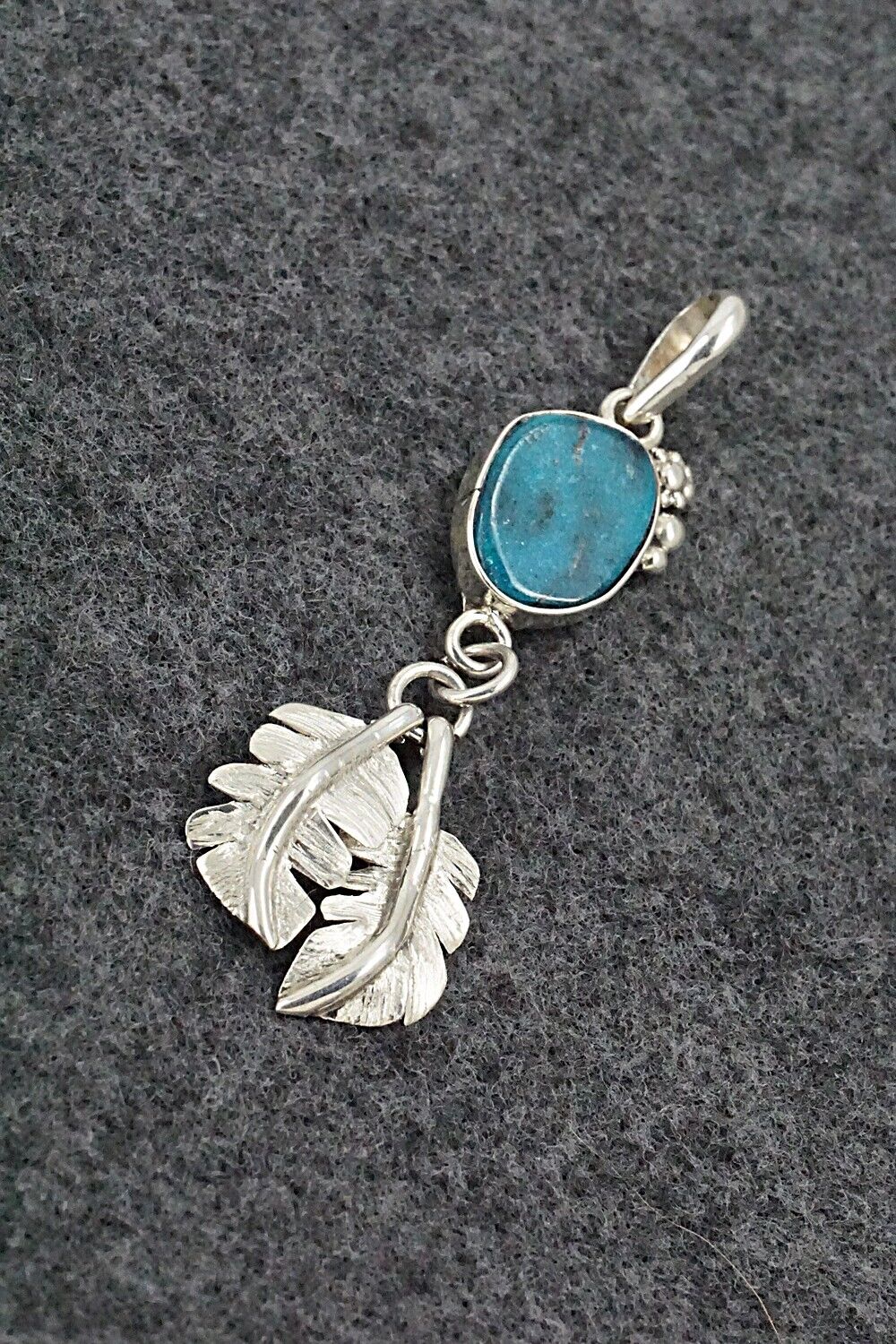 Turquoise & Sterling Silver Pendant - Tammy Deysee - Image 4