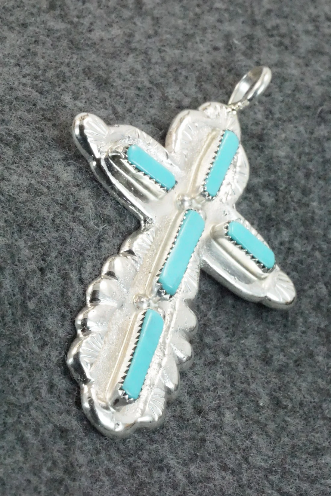 Turquoise & Sterling Silver Pendant - Verona Quam - Image 3