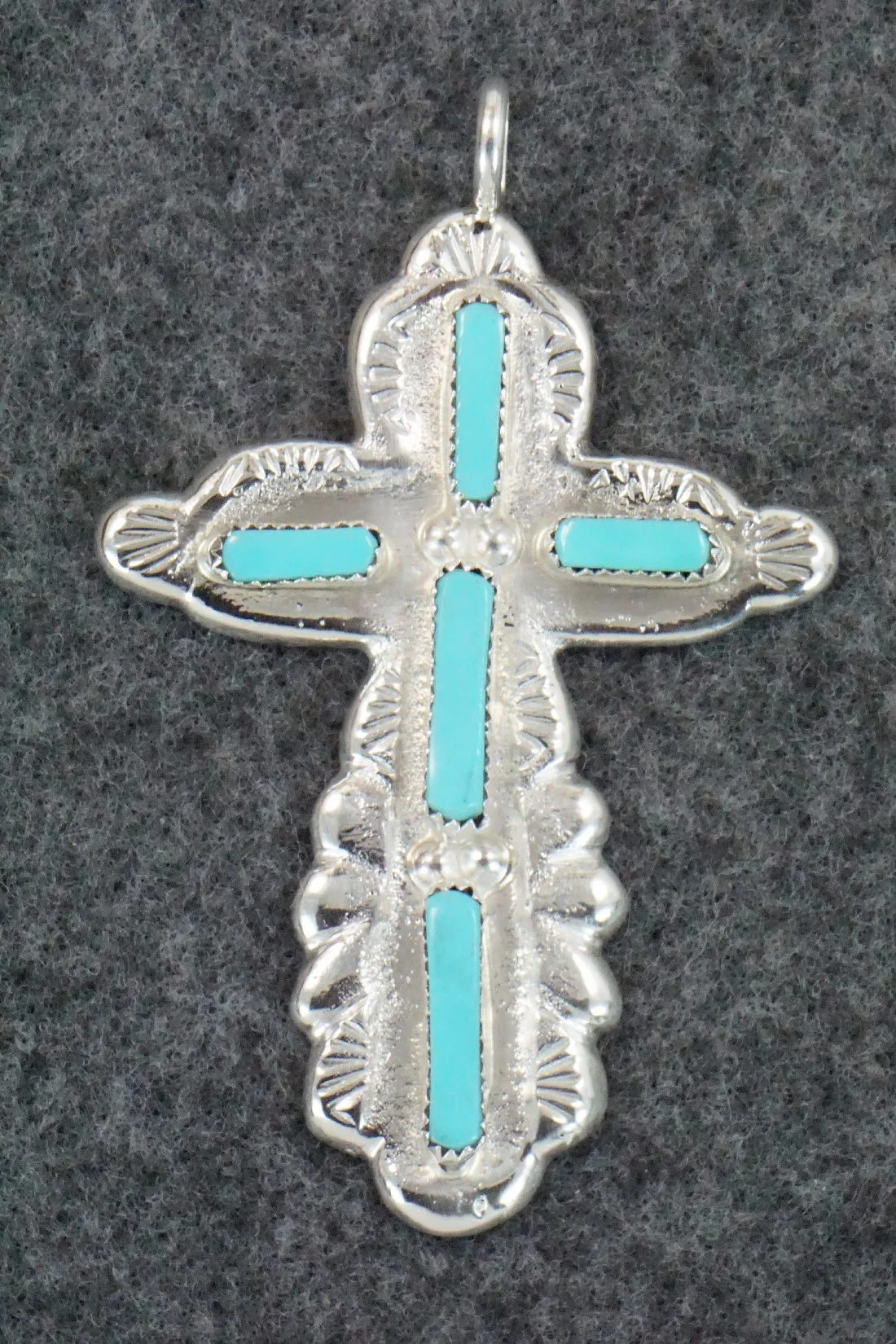 Turquoise & Sterling Silver Pendant - Verona Quam - Image 6