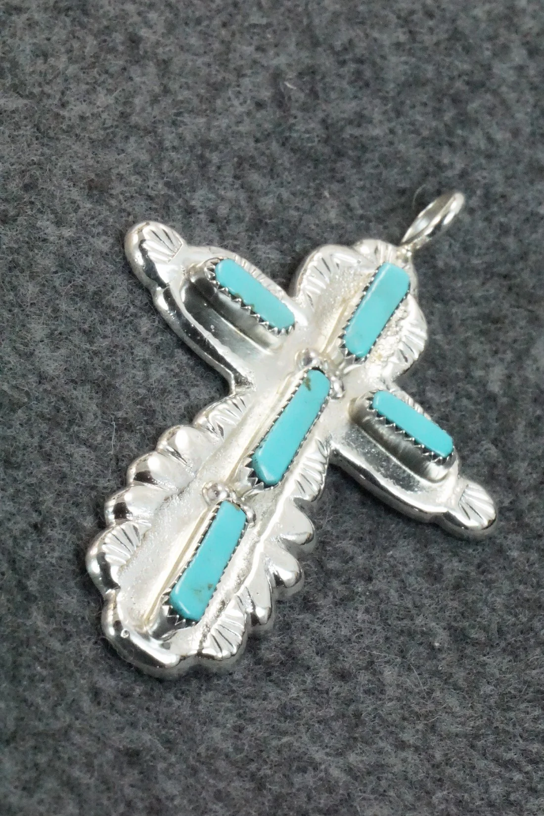 Turquoise & Sterling Silver Pendant - Verona Quam - Image 3
