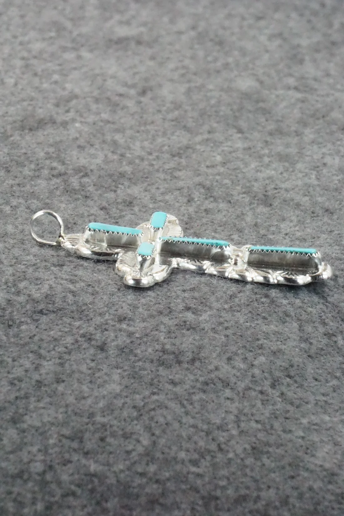 Turquoise & Sterling Silver Pendant - Verona Quam - Image 4