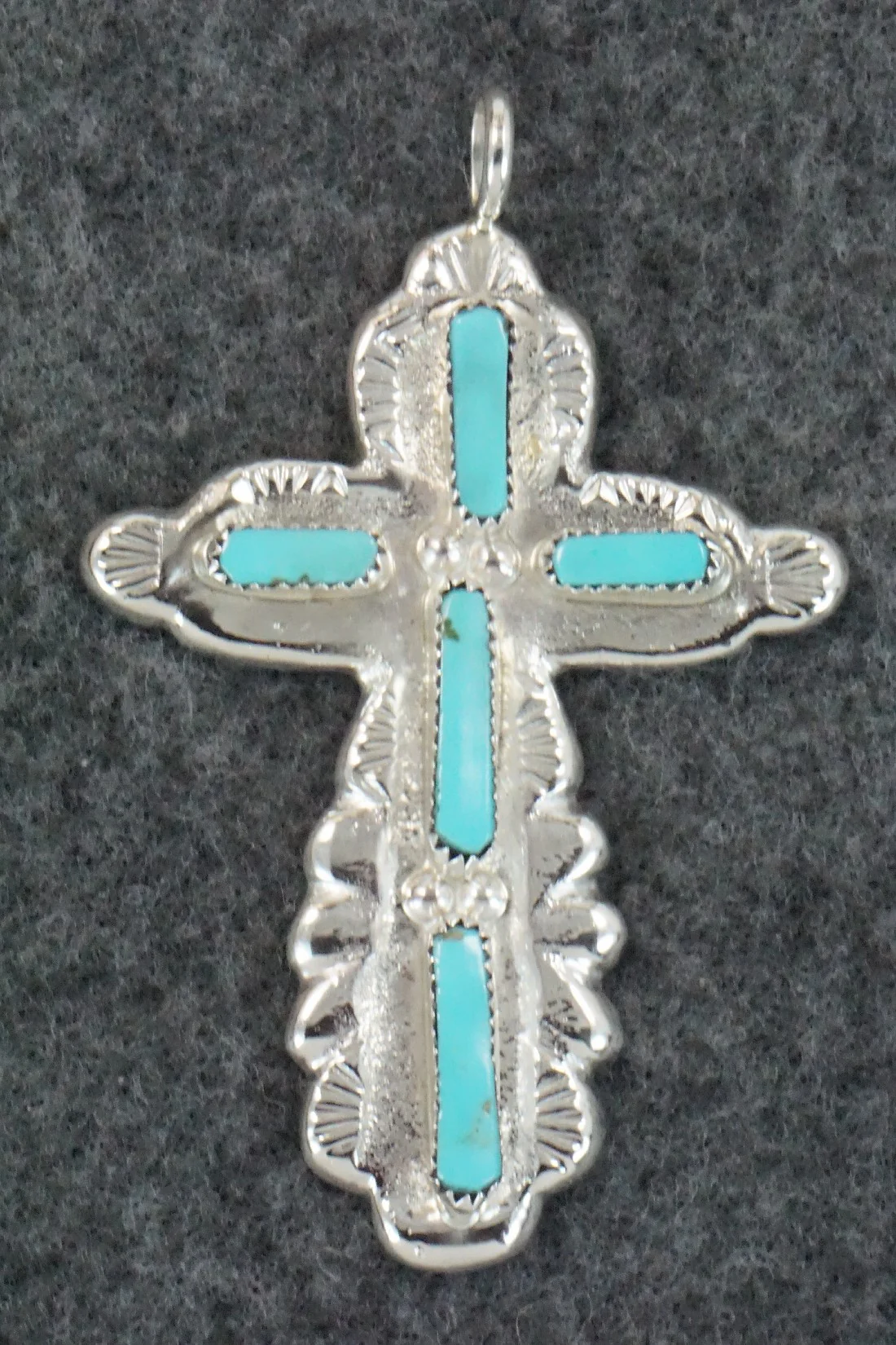 Turquoise & Sterling Silver Pendant - Verona Quam - Image 6
