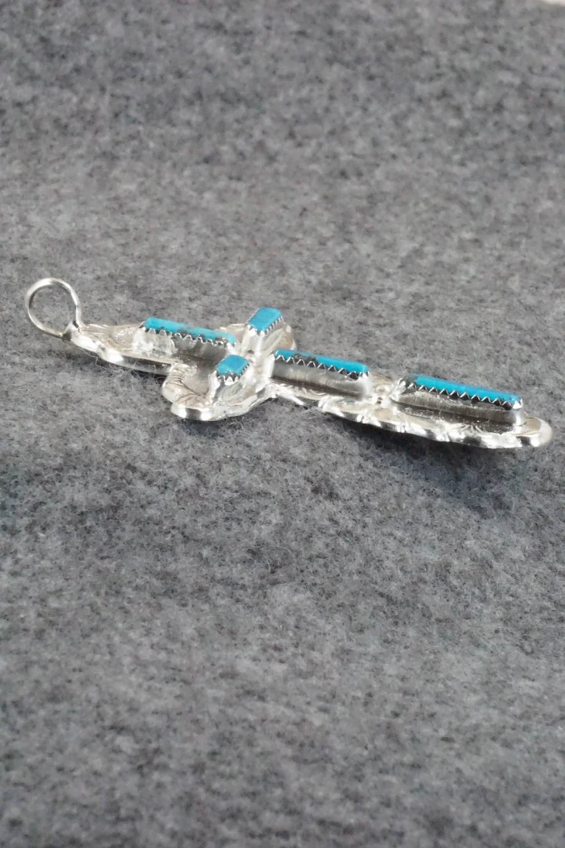 Turquoise & Sterling Silver Pendant - Verona Quam - Image 6