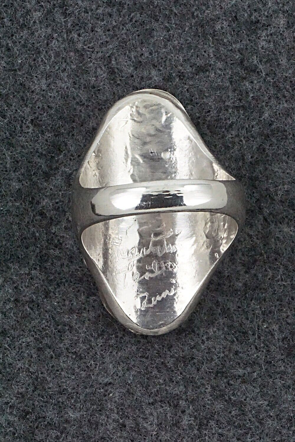 Turquoise & Sterling Silver Ring - Lyolita Tsattie - Size 13.5 - Image 6