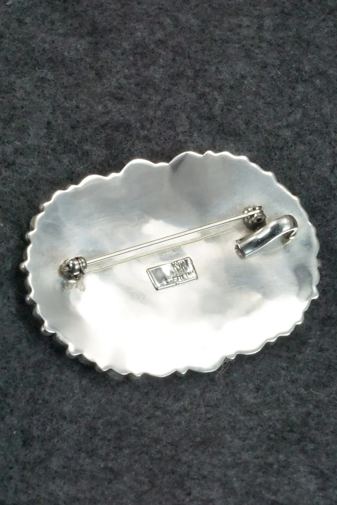 Turquoise & Sterling Silver Squash Blossom Necklace Set - Justina Wilson - Image 12