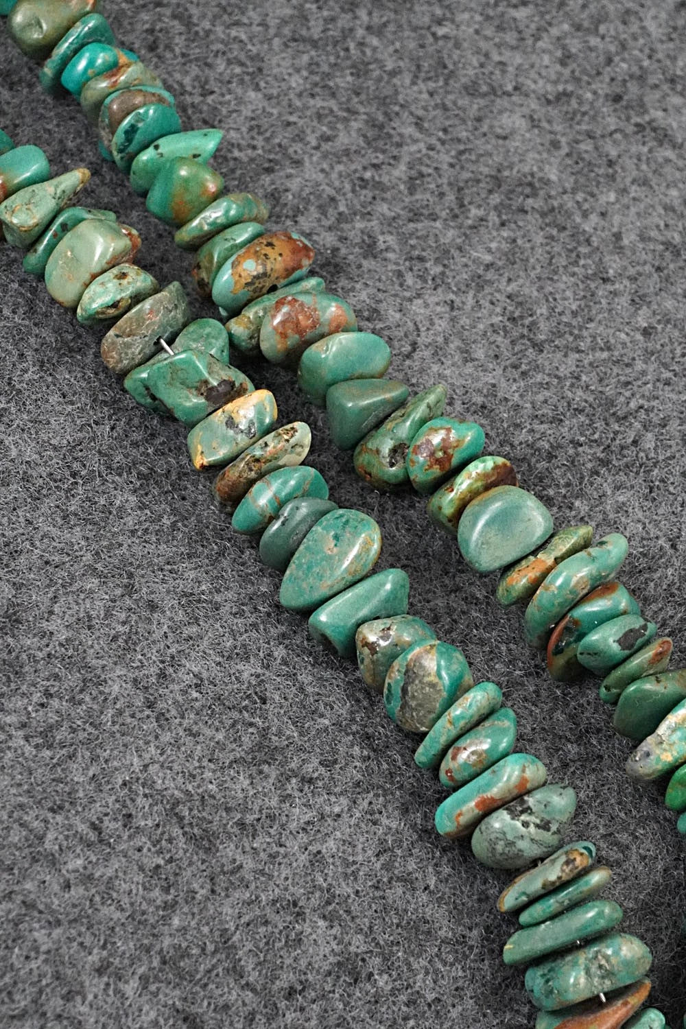 Turquoise Zuni Fetish Carving & Sterling Silver Necklace - Bernard Laiwakete - Image 8