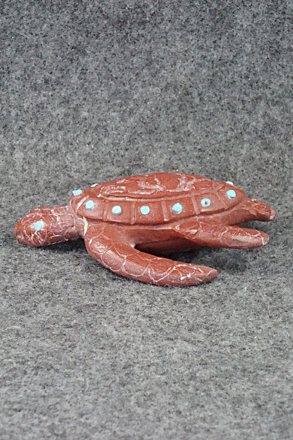 Turtle Zuni Fetish Carving - Carlton Kaamasee - Image 3