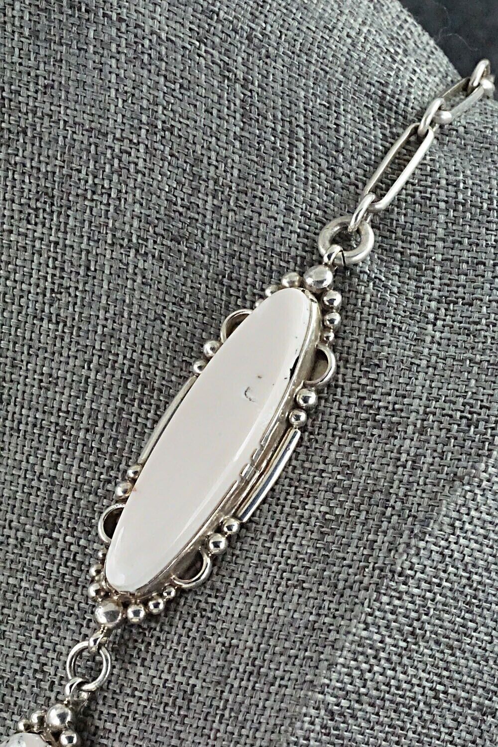 White Buffalo & Sterling Silver Necklace Set - Oliver Smith - Image 6