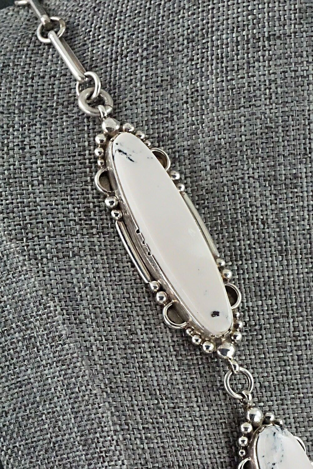 White Buffalo & Sterling Silver Necklace Set - Oliver Smith - Image 7